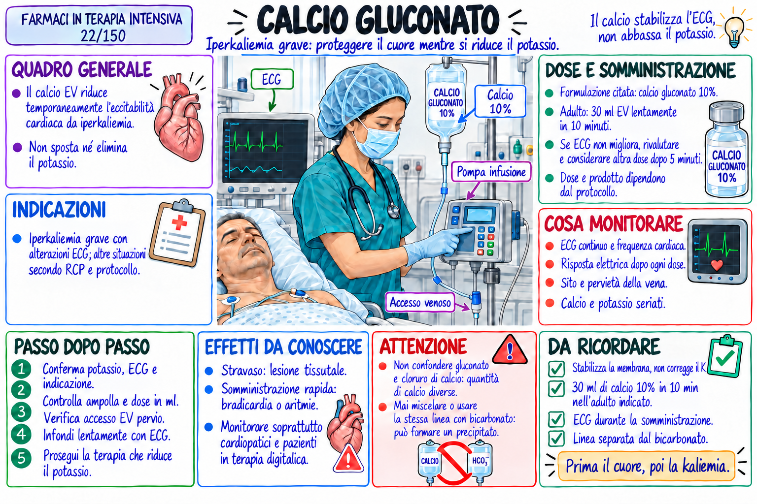 Mappa visiva: Calcio gluconato